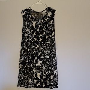 George Black & White Floral Dress